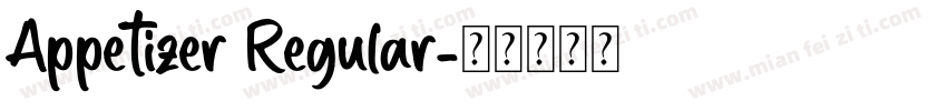 Appetizer Regular字体转换